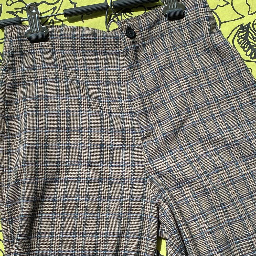 Never Worn- Brandy Melville Plaid Trousers